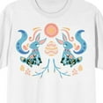 thumbnail image 2 of Soft Petal Easter Folk Art Women's White Short Sleeve Crew Neck Tee - 4XLB, 2 of 3