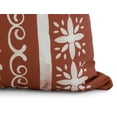 thumbnail image 2 of Simply Daisy, 16" x 16" Cuban Tile 2, Geometric Print Outdoor Pillow, Red Orange, 2 of 2