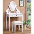 thumbnail image 1 of Moniys Wood Moniya Makeup Vanity Table and Stool Set, 1 of 5
