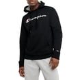 thumbnail image 1 of Champion Men's Graphic Powerblend Fleece Hoodie, Black Script, Medium, 1 of 8