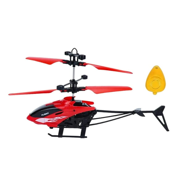 Helicóptero de juguete con sensor de gestos y luz para niños y niñas. rojo