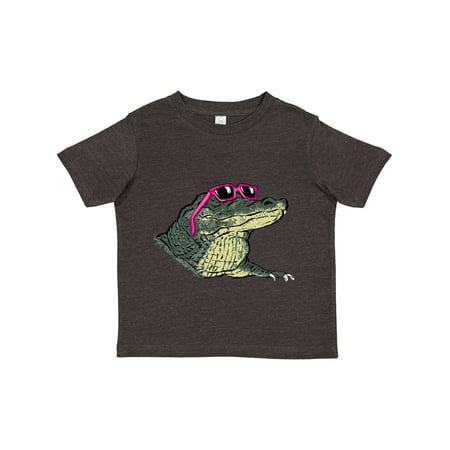

Inktastic Sunny Gator in Pink Sunglasses Gift Toddler Boy or Toddler Girl T-Shirt