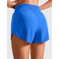 thumbnail image 2 of Shorts CRZ YOGA de Cintura Alta con Corte Lateral de 7.5 cm y Malla Azul L, 2 of 5