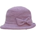 thumbnail image 6 of CoCopeaunts Womens Bucket Hat Plaid Bowknot Fashion Bowler Hat Curly Hem Foldable Protection Warm Casual Basin Hat for Girl, 6 of 8