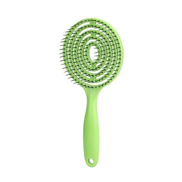 1 peine de pelo profesional con cerdas de nailon para masajear el cabello desenredante para mujer, cepillo para el cuero cabelludo, herramientas de peluquería