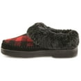 thumbnail image 4 of Guide Gear Women's Faux Fur Collar Clog Slippers Black/Red Buffalo Plaid 10B     (Medium), 4 of 8