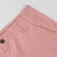 thumbnail image 4 of Womens High Rise Pants Straight Fit Casual Fall Fashion Trouser Pant with Pockets Solid Color Chinos Pants (M, Pink), 4 of 5
