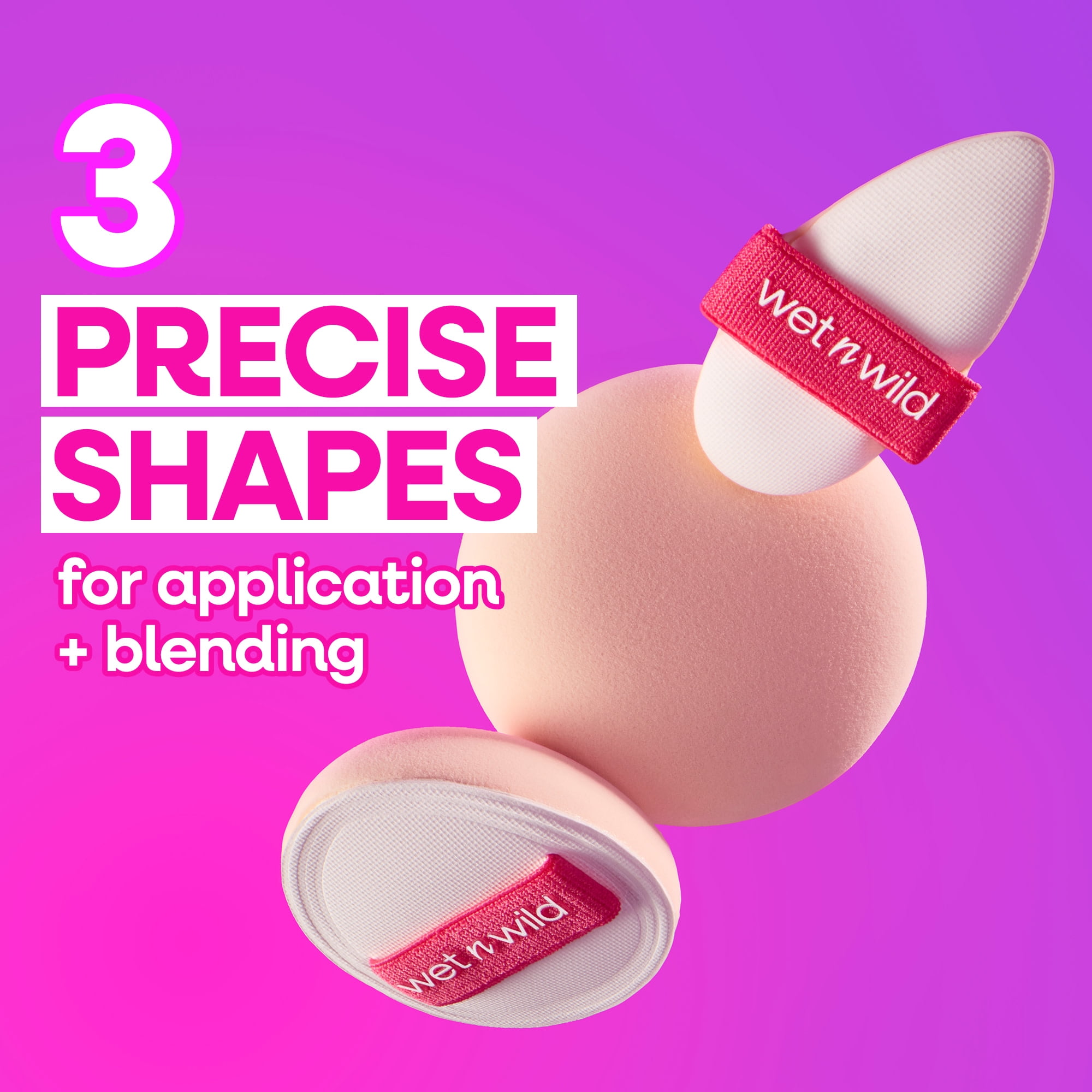 Wet n Wild Triple Feature, Streak-Free 3-piece Cushion Sponge Set
