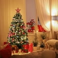 thumbnail image 3 of GAOMON 4.5FT Pre-Lit Artificial Christmas Tree, Green, Bracket Box (1pc), Red Berries, 5 Themed Light Boxes, Indoor Outdoor Holiday Decor, 3 of 9