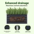 thumbnail image 5 of vidaXL Anthracite Galvanized Steel Raised Garden Bed Freestanding for Garden Balcony Patio, 5 of 10