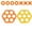 A002- Saffron, variant on Giant Inflatable Hexagon Pool Toss Game Set, Orange and Yellow Inflatable Water Swimming Pool Toys for Backyard Summer Pool Parties, 1 Large Frame 7 Ring Toss Pieces