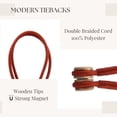 thumbnail image 5 of Evideco French Home Goods Jade Red Curtain Tiebacks (2 Count), 5 of 8