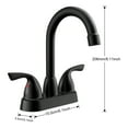 thumbnail image 6 of Vanity Krafters Modern Home Decorative 4 in. Double Handle Centerset Double Handle Bathroom Faucet with Drain Kit, 6 of 7