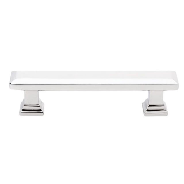 Emtek 86301US26 4 in. Geometric Rectangular Cabinet Pull, Bright Chrome