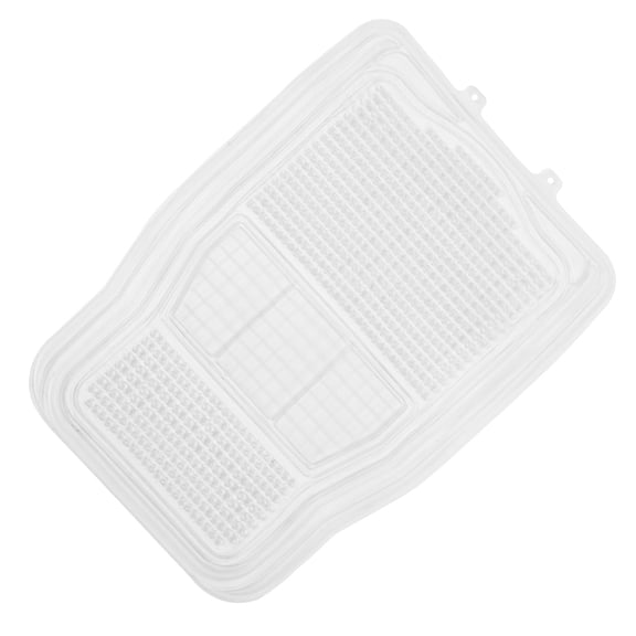 RENACLIPY Car Floor Mats Transparent Silicone Full Set for Auto Foot Protection