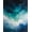 Blue Teal White, Pattern 3, variant on ODIKA Starry Sky Celestial Cloud With Constellation Star Map Border Pet Friendly & Kids Safe Play for Playroom, Bedroom, Reading Nook