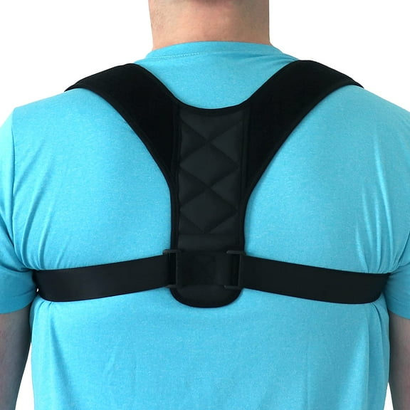 iGelSoles Posture Corrector for Men and Women, Adjustable Back Straightener for 28"-43" Chest Size, Kyphosis and Scoliosis Posture Brace, Back Brace for Posture Correction