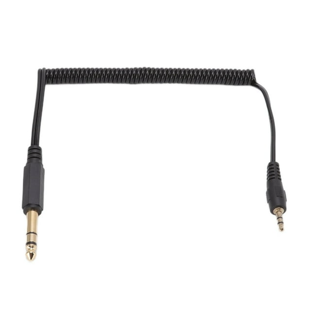 Spiral Cable,6.35mm to 3.5mm Coiled Coiled Cable Sound Adapter Cable Enhanced Features
