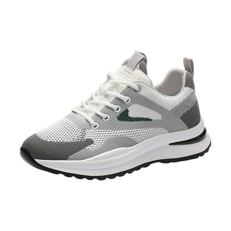 

Siilsaa Walking Shoes Women Casual Sock Sneakers Lightweight Comfy Breathable Pull-on Shoes Grey 8