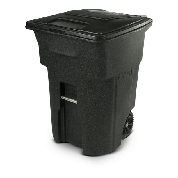 Toter 96 Gal. Trash Can Blackstone with Wheels and Lid - Walmart.com