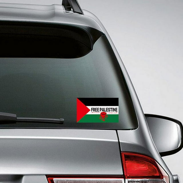 PALESTINA LIBRE Etiqueta engomada decorativa del coche de la bandera de Palestina libre Wmkox8yii gf10409