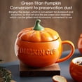 thumbnail image 4 of Taza de cerámica con forma de calabaza Bearachild HA081440-03 Grande apto para microondas Unisex, 4 of 6