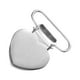 thumbnail image 3 of 20 pinzas para tirantes de moda con forma de corazón, de metal, para chupete, con hebilla, herramientas de costura para hombres y mujeres (plateadas), 3 of 7