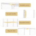 thumbnail image 3 of Vitrina acrílica Attelite 22x27x36 cm con 3 niveles ajustables, 3 of 6
