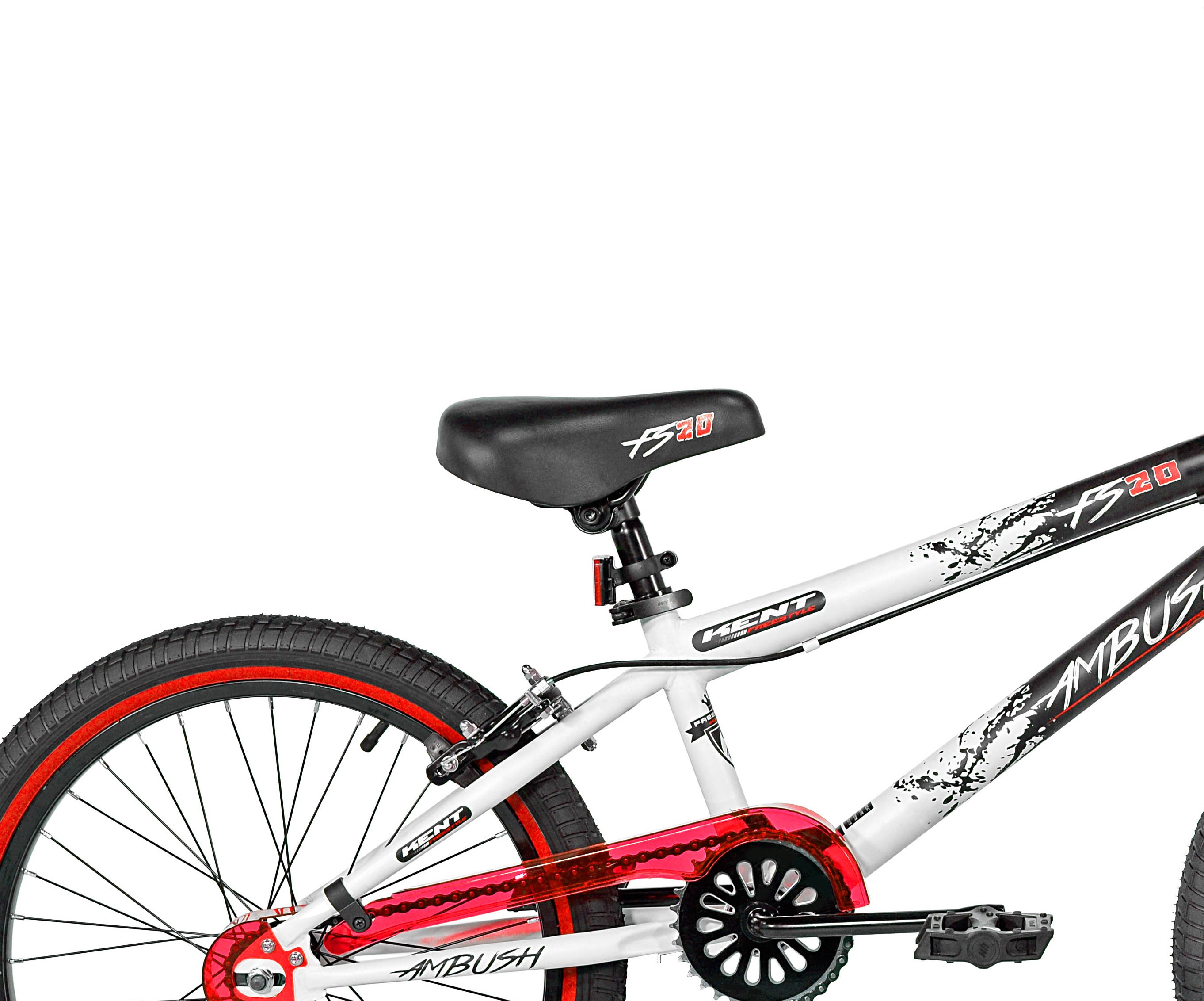 Kent 20" Ambush BMX Bicycle, Red/White/Black photo 7