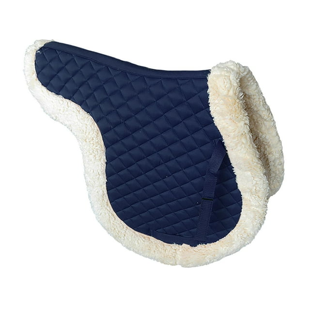 braveheart Quilted Saddle Pad Comfort Equestrian Riding Equipment Slip Non Dressage Pad Blue 65x60cm