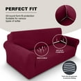 thumbnail image 6 of Sanmadrola Couch Covers for Dogs Sofa Covers Washable 100% Waterproof Non Slip Couch Covers Stretchable Machine Washable for Dogs Kids Pets, Wine Red, Sofa, 6 of 10