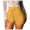 Yellow, variant on Women's Summer Casual High Waist Zipper Closure Shorts with Pockets