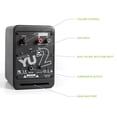 thumbnail image 3 of Altavoces de escritorio para juegos de PC Kanto YU2MB 100 W con USB DAC negros, 3 of 9