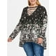 thumbnail image 1 of Camiseta con estampado floral estilo cruzado cruzado, talla cruzada, talla grande Rosegal de una pieza, 1 of 5