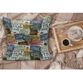 thumbnail image 2 of Vintage Fluffy Throw Pillow Cushion Cover, Original Retro Style License Plates Personalized Creative Travel Vacation, Decorative Square Accent Pillow Case, 18" x 18", Green Blue Yellow, by Ambesonne, 2 of 5