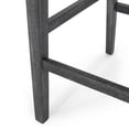 thumbnail image 6 of Noble House Deville Indoor Fabric Upholstered Wood 30.5 inch Barstools, Set of 2, Charcoal and Gray, 6 of 9