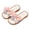 Pink, variant on YDFCWXW Girl's Bow Flat Slip on Sandals Cute Fashion Trendy Summer Vacation Round Open Toe Summer Slides Sandal (White, 34)