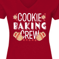 thumbnail image 4 of Inktastic Christmas Cookie Baking Crew with Oven Mitts Women's V-Neck T-Shirt, 4 of 5