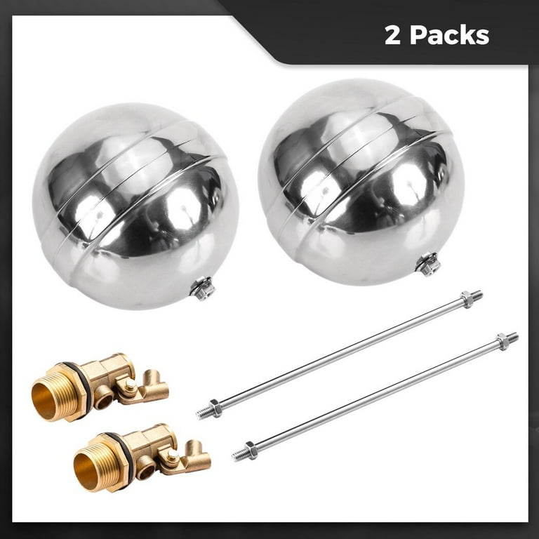 Stainless Steel Float Valve Stainless Steel Float Ball Valve - G1/2 Inch  Automatic Water Level Control For Tanks & Pools Stainless Steel Ball Valve 16mm Hose to 1/2" Thread 304 stainless steel water tank ball v