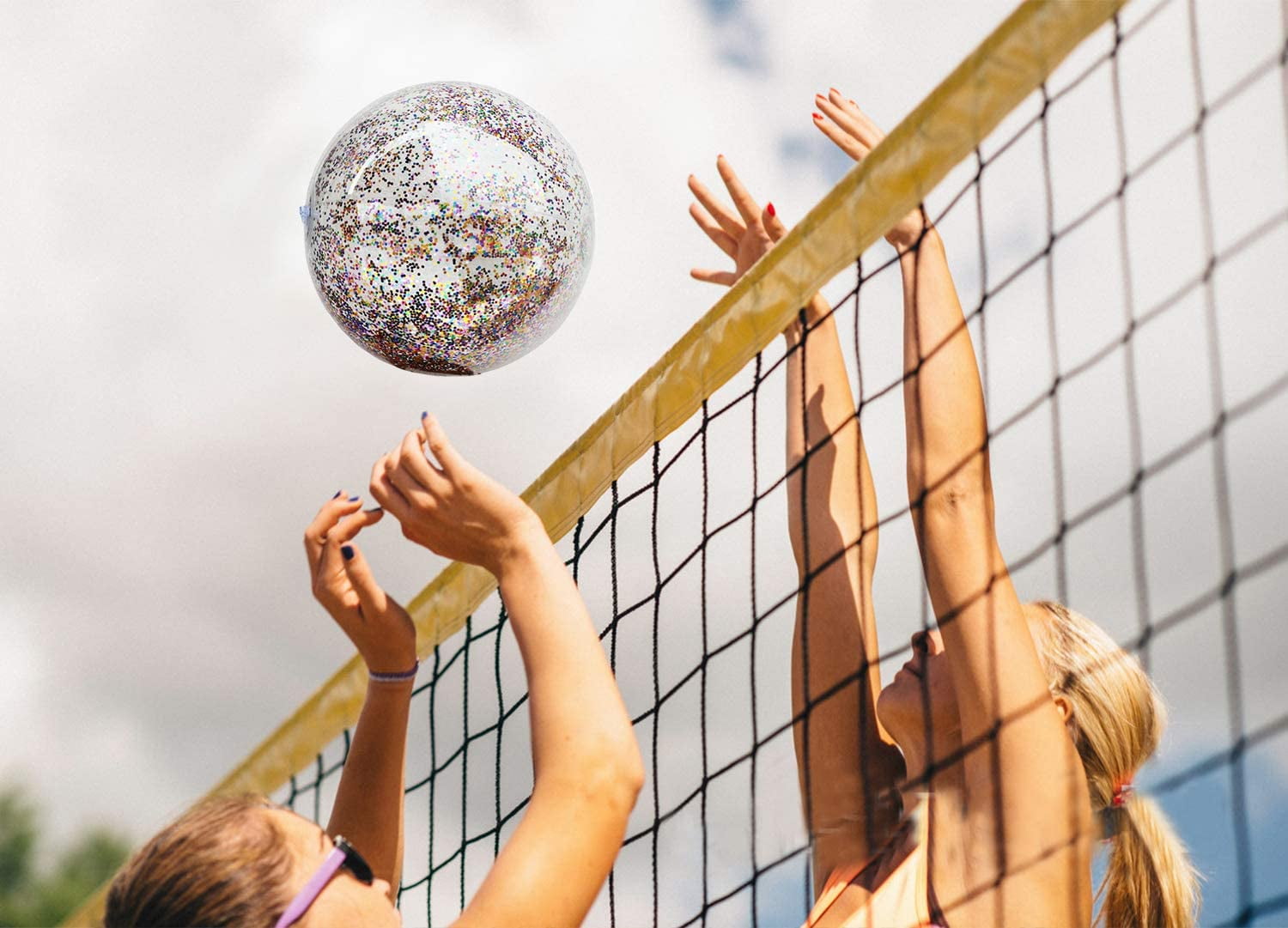 Glitter Beach Ball, Confetti Beach Ball