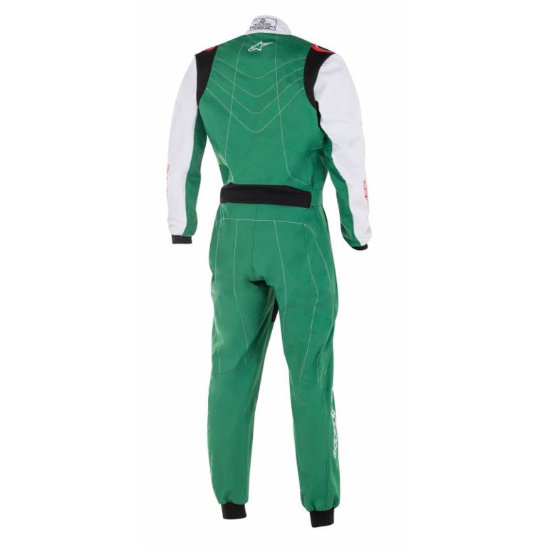 Alpinestars 3356019-623-54 KMX-9 v2 Karting Racing Race Suit Green/White/Red, 54