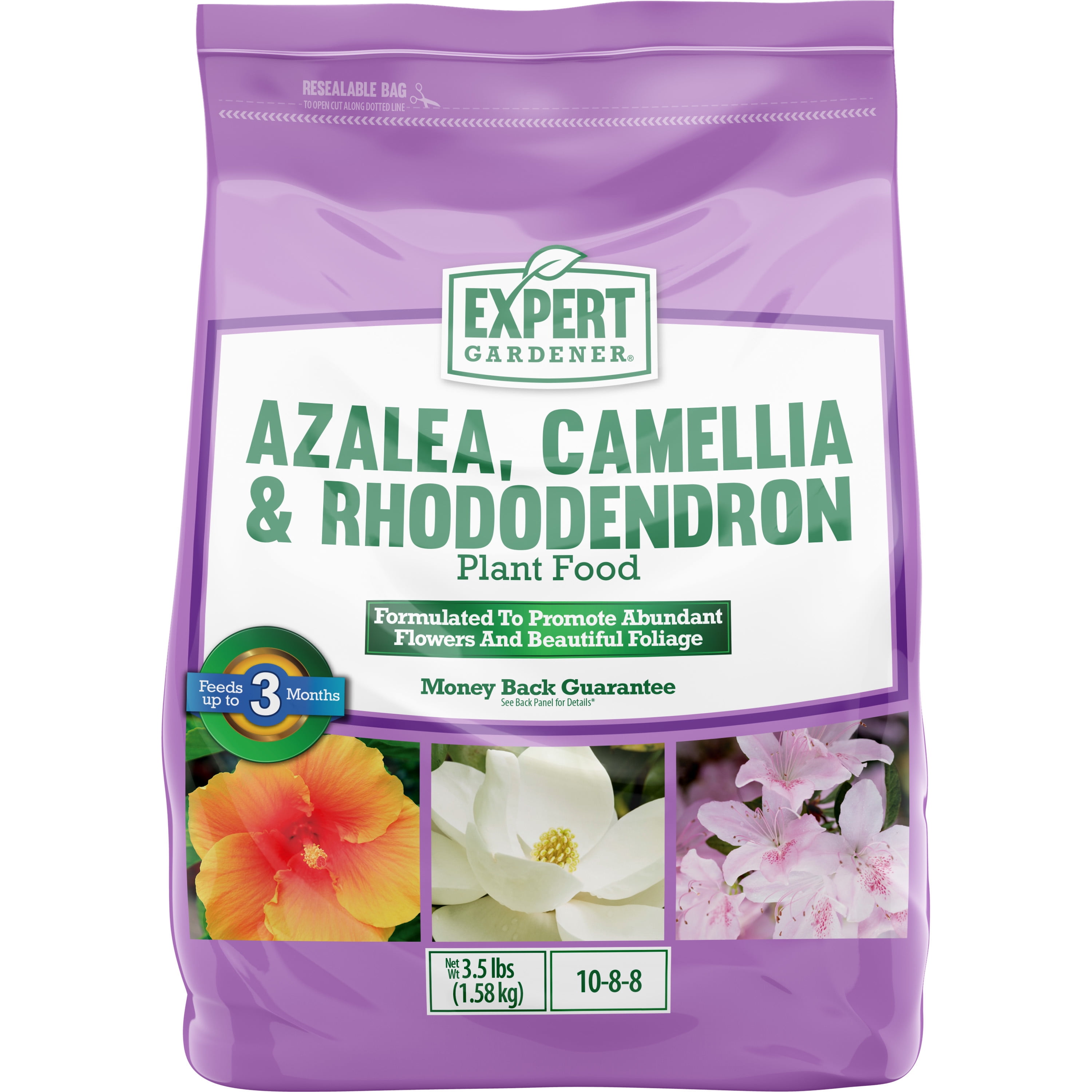 Expert Gardener Azalea, Camellia & Rhododendron Plant Food Fertilizer 10-8-8, 3 lb.
