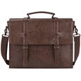 thumbnail image 1 of Maletin Porta Laptop 15.6 Pulgadas De Cuero Cafe Malubero Malu2181, 1 of 3