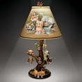 thumbnail image 4 of The Bradford Exchange Country Kitties Lamp with Art by Jurgen Scholz Sculpted Cats with Butterfly Finial for Tabletop Lamp 18.5-inches, 4 of 4