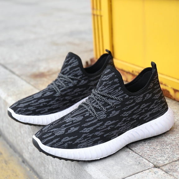 Men's Camo Knit Slip-On Lightweight Running Sneakers