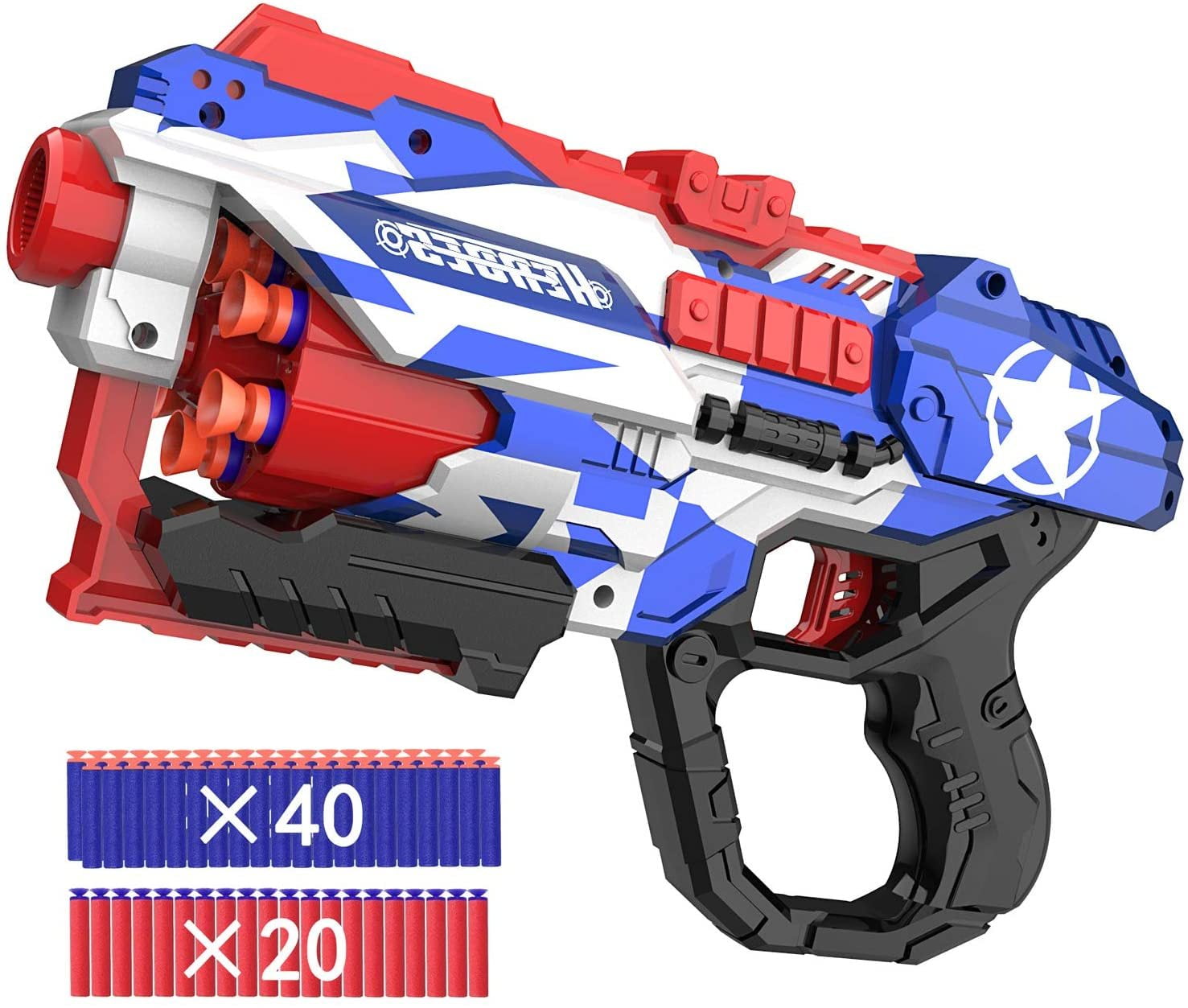 Nerf Super Size Blaster Toy Gun Soft Foam Bullet Darts For Kids Boys Xmas Gift 
