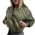 thumbnail image 2 of DPTALR Womens Solid Color Autumn And Winter Long Sleeves Cardigan Pocket Keep Warm Coat, 2 of 8