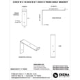thumbnail image 2 of Ekena Millwork 2"W x 10"D x 7 1/4"H Steel Truss Shelf Bracket, Hammered Dark Bronze, 2 of 11