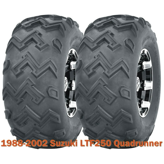 2 Rear ATV Tire Set 24x11-10 6PR for 1988-2002 Suzuki LTF250 Quadrunner