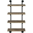 thumbnail image 5 of Pemberly Row Traditional Wood 24" Wall Shelf in Black and Rustic Oak, 5 of 6
